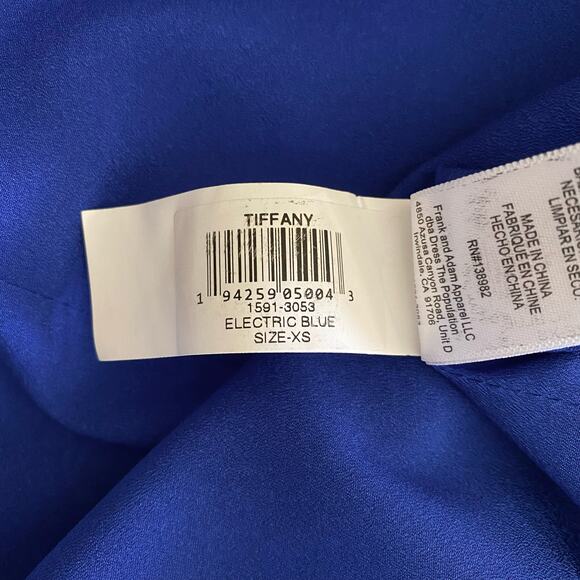 NWOT Dress the Population Tiffany One-Shoulder Midi Dress in Electric Blue, XS - Picture 11 of 13